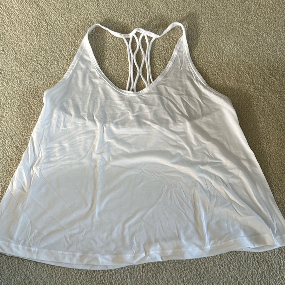 White lululemon tank top - size 8